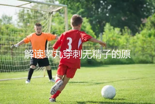 解讀睪丸穿刺無精子的原因，治愈性不大供精或是最后選擇